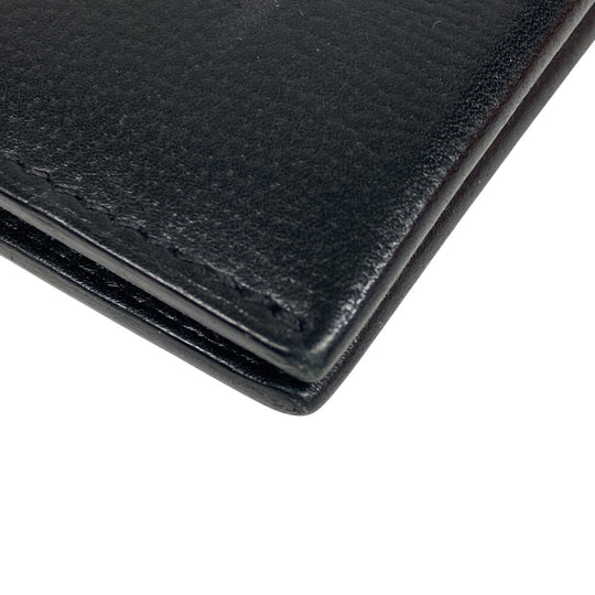 HERMES Bifold Wallet leather black Made in 2021 H Sport Compact mens Used Authentic