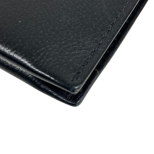 HERMES Bifold Wallet leather black Made in 2021 H Sport Compact mens Used Authentic