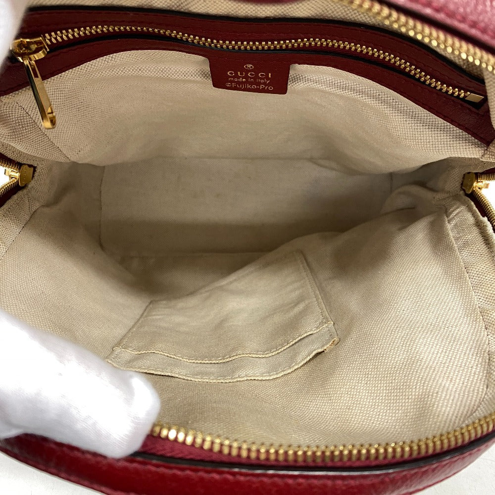 GUCCI Backpack 647816 PVC, Leather beige Mini GG Supreme Women Used Authentic