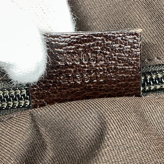 GUCCI Shoulder Bag GG canvas, leather Brown GG canvas Messenger unisex(Unisex) Used Authentic