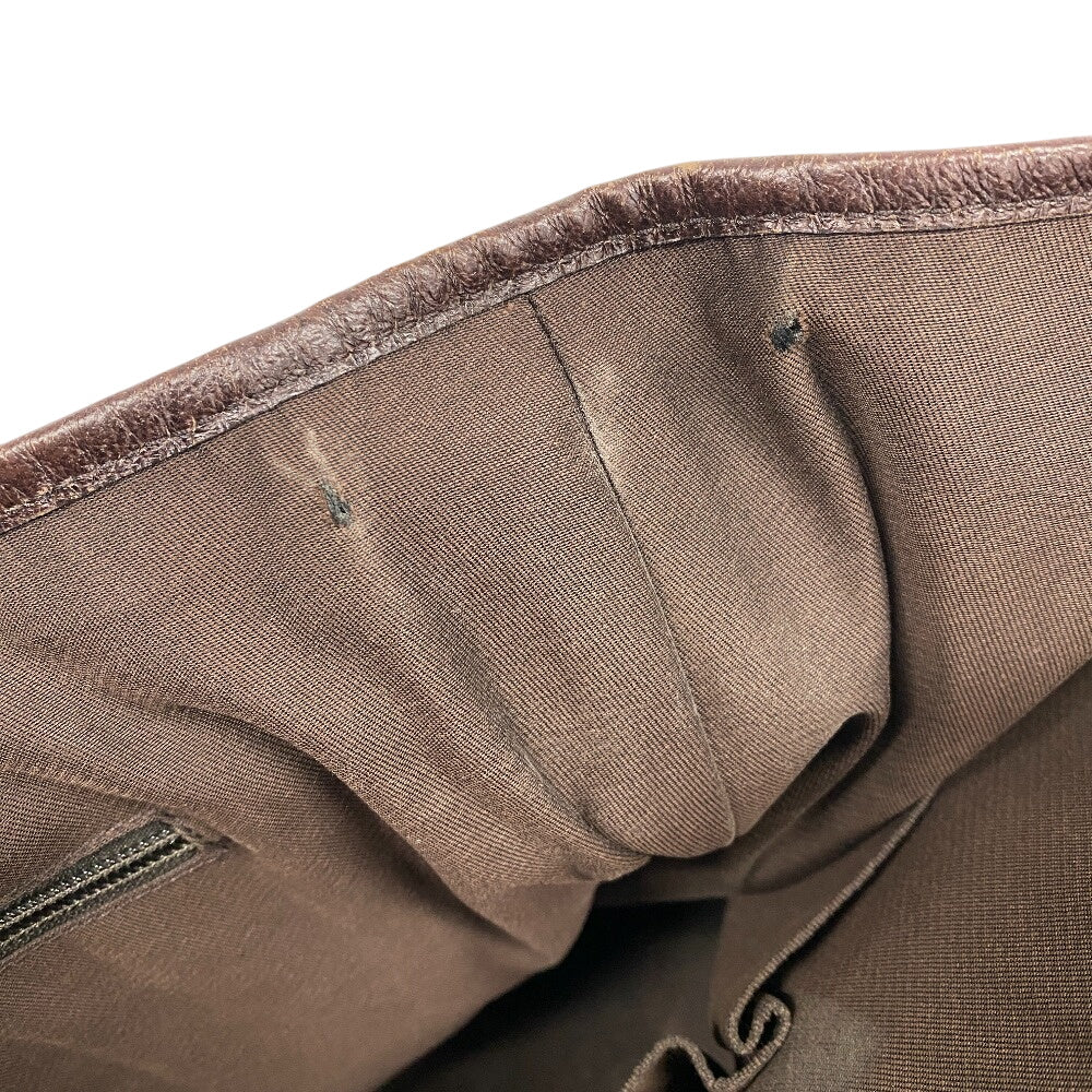 GUCCI Shoulder Bag GG canvas, leather Brown GG canvas Messenger unisex(Unisex) Used Authentic