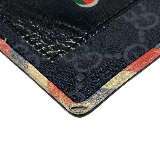 GUCCI Clutch bag PVC black GG Supreme unisex(Unisex) Used Authentic