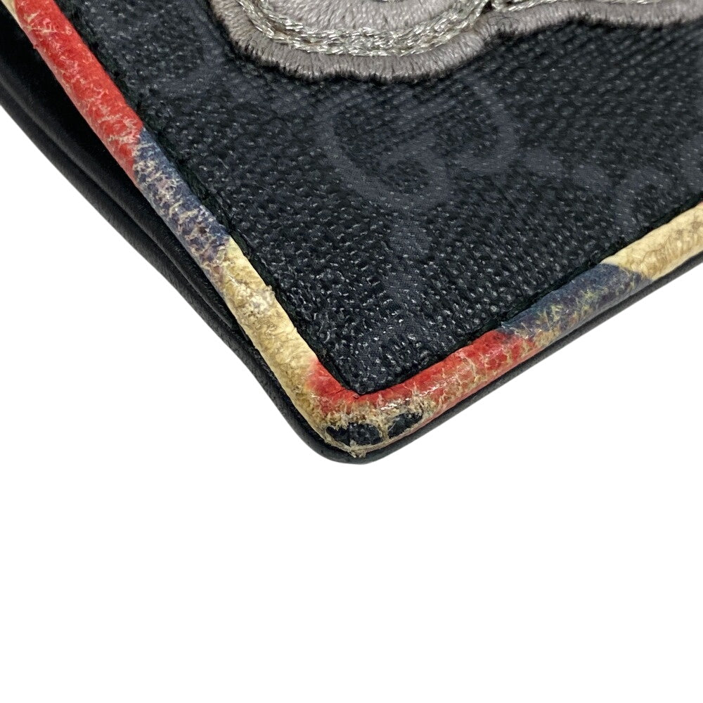 GUCCI Clutch bag PVC black GG Supreme unisex(Unisex) Used Authentic