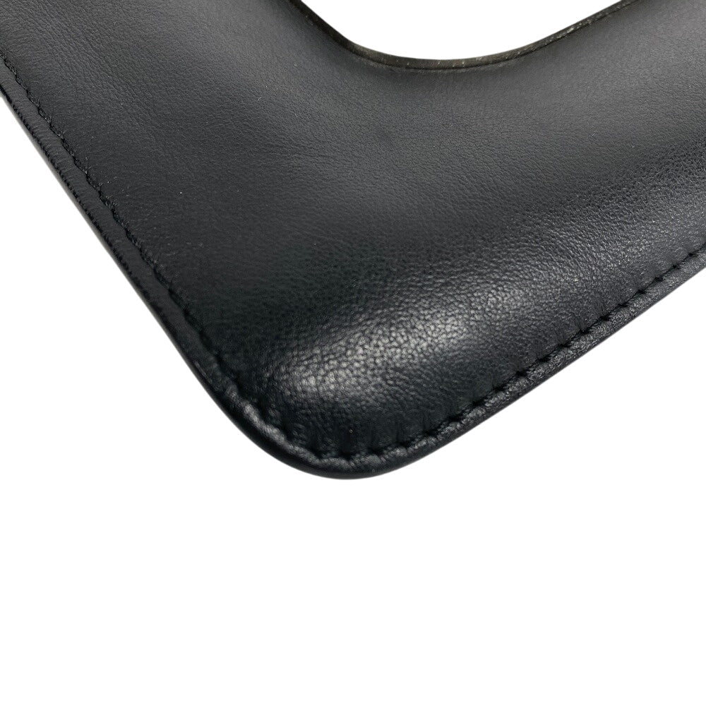 FENDI Clutch bag leather black monster mens Used Authentic