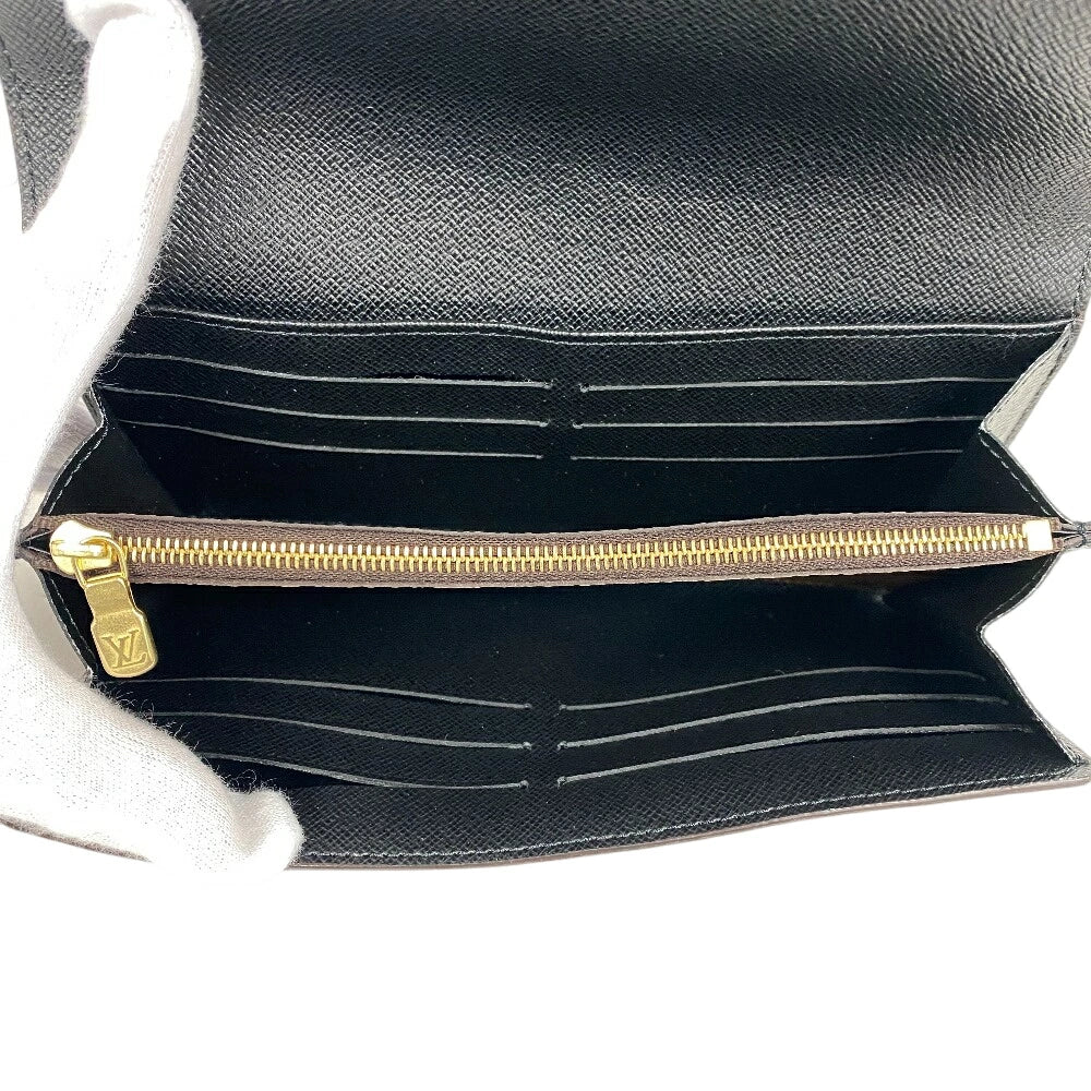 LOUIS VUITTON Long Wallet Purse M80726 leather Brown Monogram giant reverse Portofoy Yu Sarah Women Used Authentic