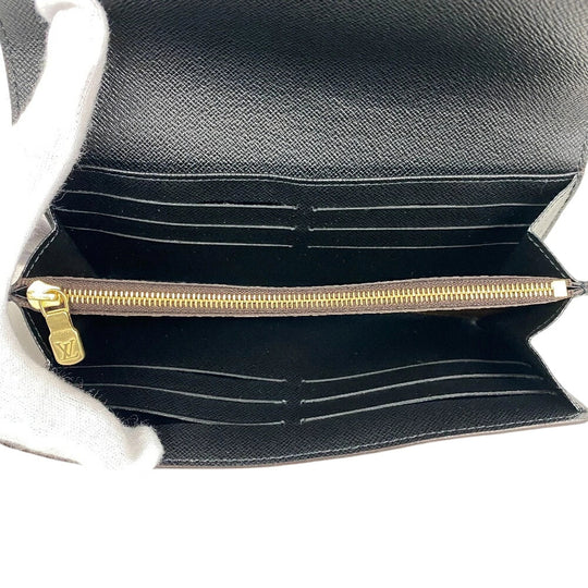LOUIS VUITTON Long Wallet Purse M80726 leather Brown Monogram giant reverse Portofoy Yu Sarah Women Used Authentic