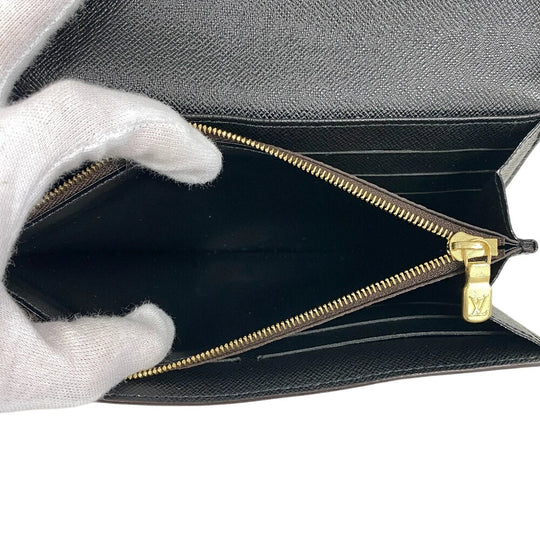 LOUIS VUITTON Long Wallet Purse M80726 leather Brown Monogram giant reverse Portofoy Yu Sarah Women Used Authentic