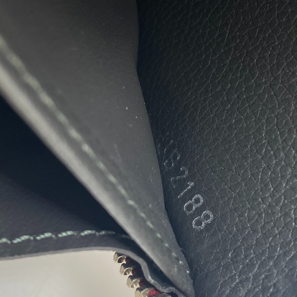 LOUIS VUITTON Long Wallet Purse leather wine-red LV Logo Rock Me Zippy Women Used Authentic