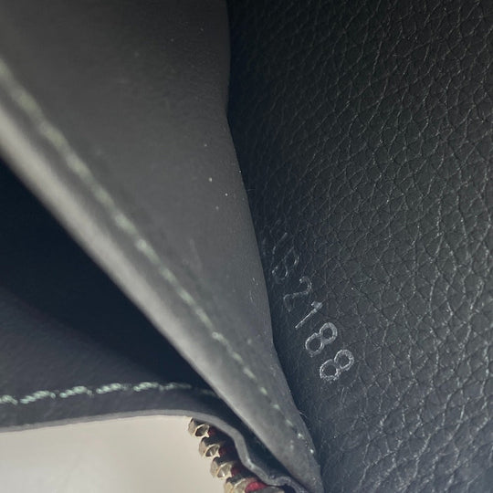LOUIS VUITTON Long Wallet Purse leather wine-red LV Logo Rock Me Zippy Women Used Authentic