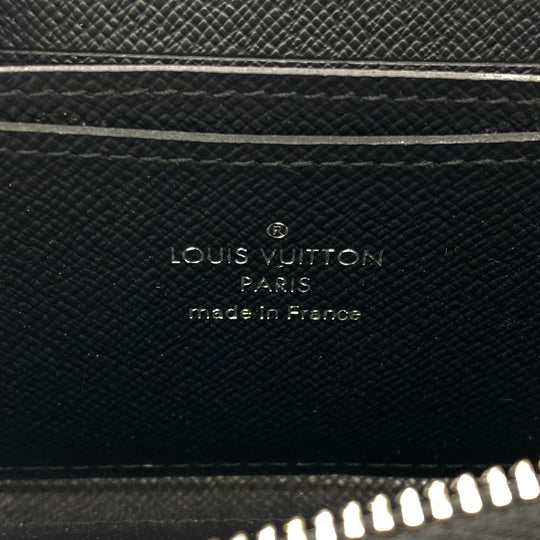 LOUIS VUITTON Coin case M81662 leather black Monogram Eclipse Zip around purse mens Used Authentic