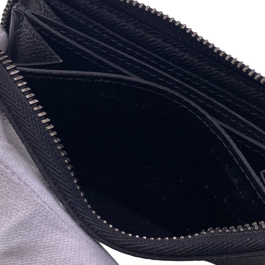 LOUIS VUITTON Coin case M81662 leather black Monogram Eclipse Zip around purse mens Used Authentic