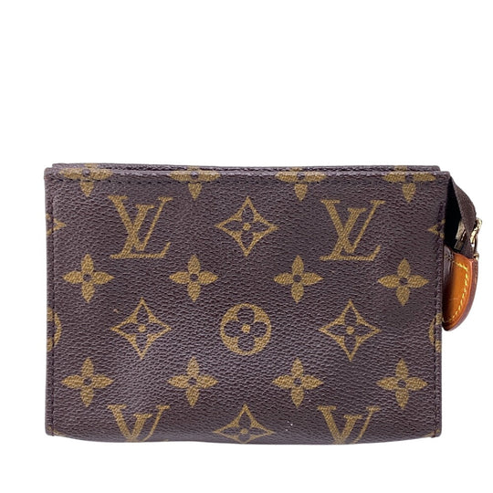 LOUIS VUITTON Pouch M47546 Monogram, Leather Brown Monogram posh toilette 15 unisex(Unisex) Used Authentic