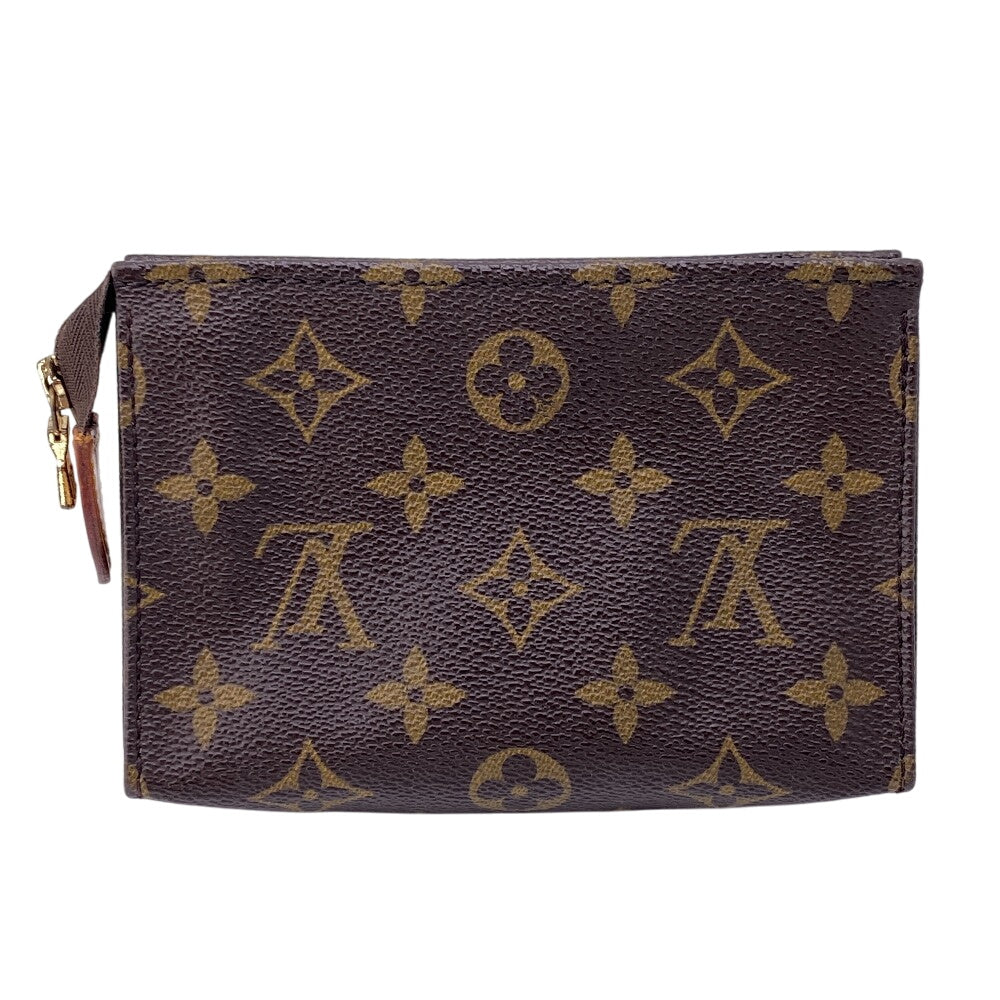 LOUIS VUITTON Pouch M47546 Monogram, Leather Brown Monogram posh toilette 15 unisex(Unisex) Used Authentic