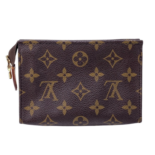 LOUIS VUITTON Pouch M47546 Monogram, Leather Brown Monogram posh toilette 15 unisex(Unisex) Used Authentic