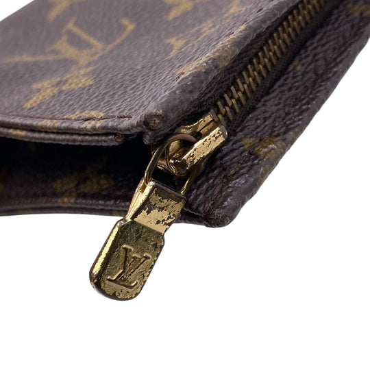 LOUIS VUITTON Pouch M47546 Monogram, Leather Brown Monogram posh toilette 15 unisex(Unisex) Used Authentic