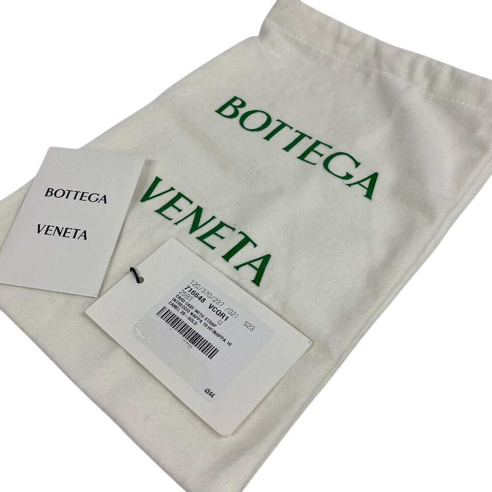 BOTTEGAVENETA Shoulder Bag 716648 leather beige cassette Candy Padded Women Used Authentic