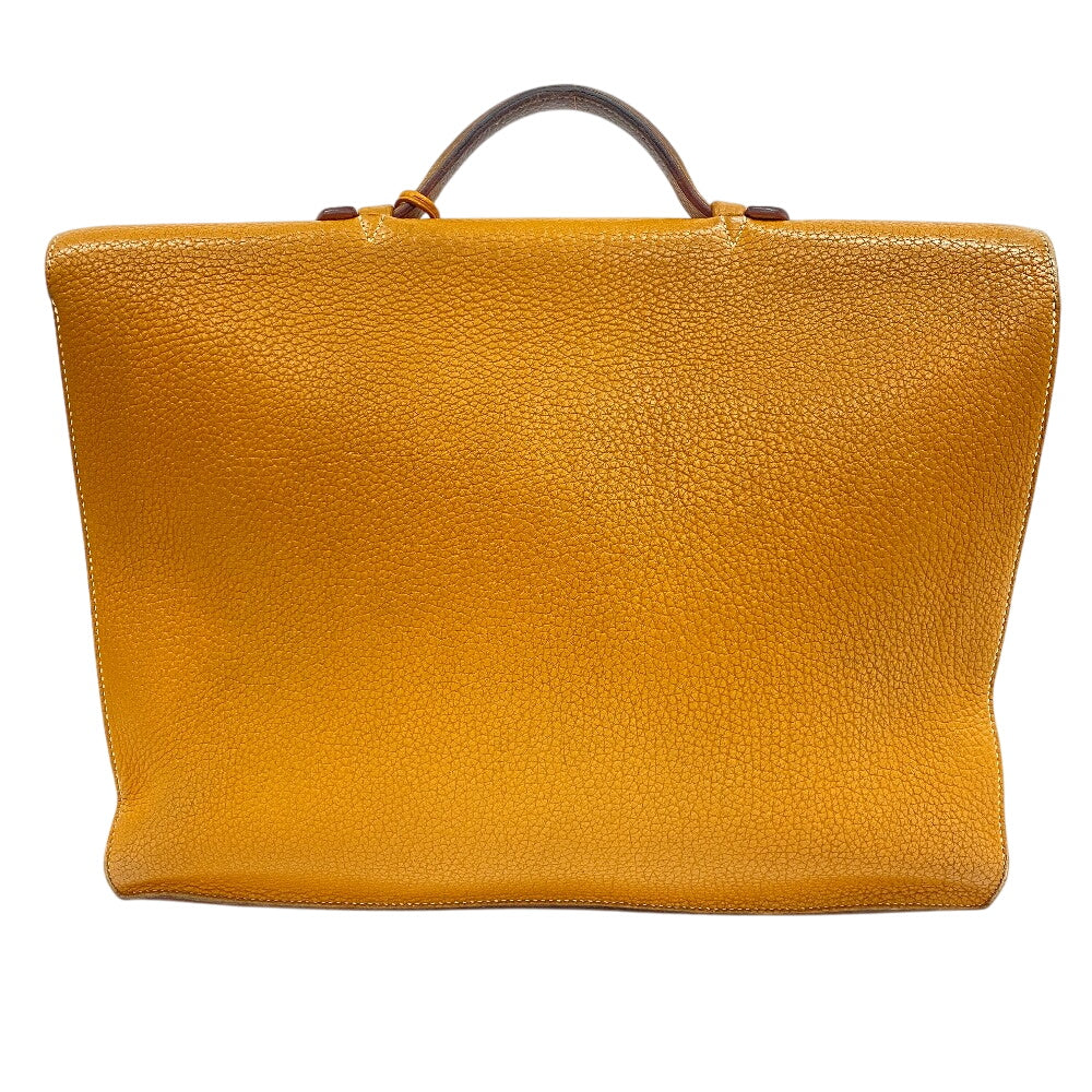 HERMES Business bag Fjord natural Sac Adepeche 38 mens Used Authentic