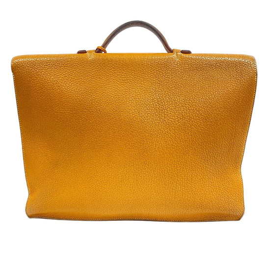 HERMES Business bag Fjord natural Sac Adepeche 38 mens Used Authentic