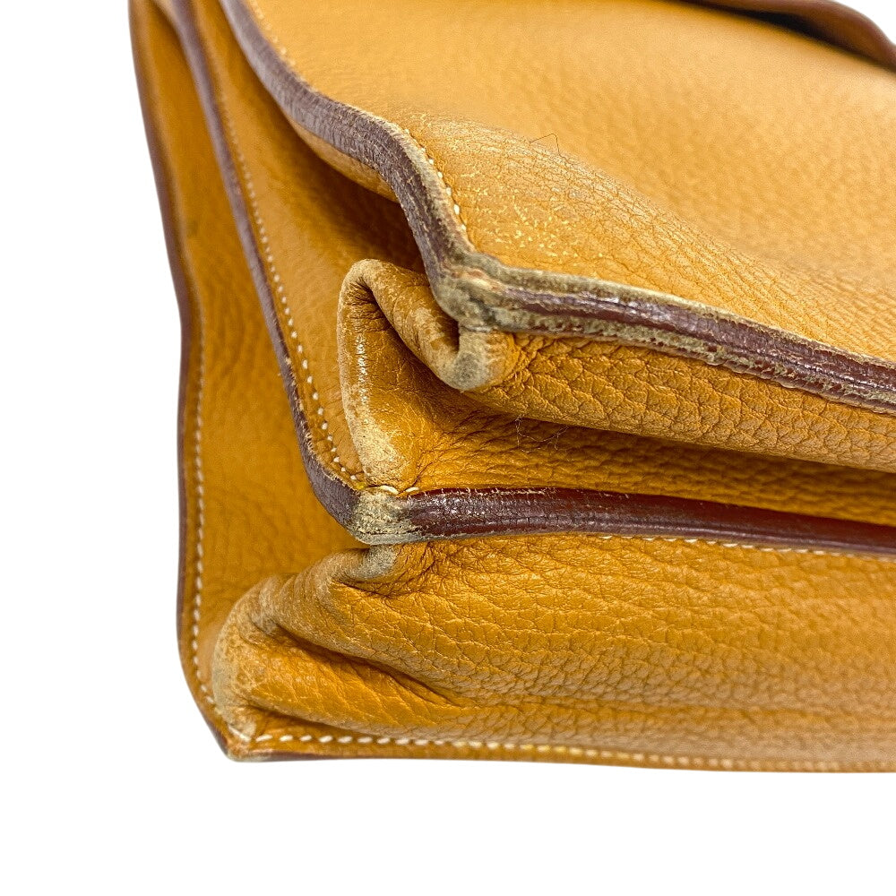 HERMES Business bag Fjord natural Sac Adepeche 38 mens Used Authentic