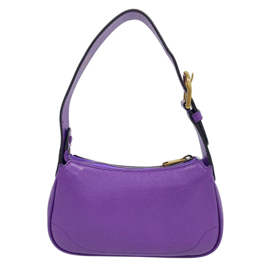 GUCCI Handbag 739076 leather purple GG Marmont Aphrodite Small Women Used Authentic