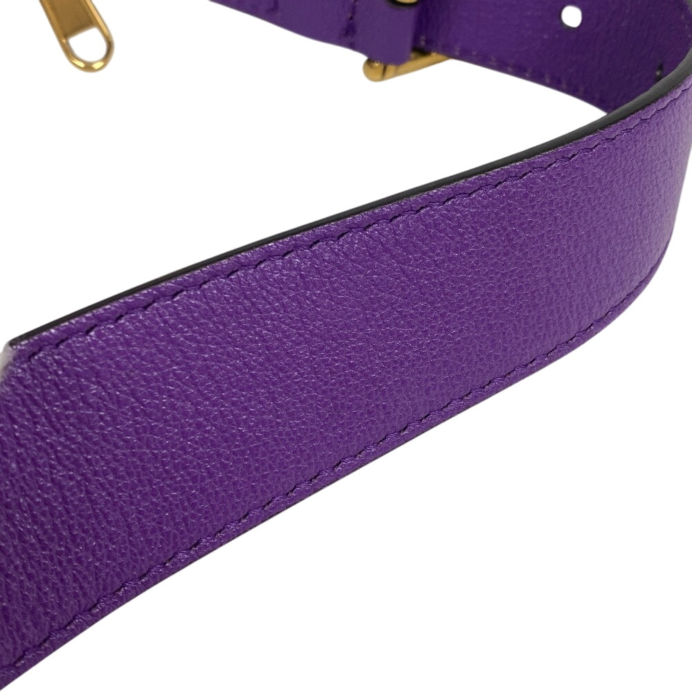 GUCCI Handbag 739076 leather purple GG Marmont Aphrodite Small Women Used Authentic