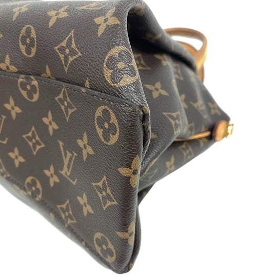 LOUIS VUITTON Handbag M44546 leather Brown Monogram Rivory MM Women Used Authentic