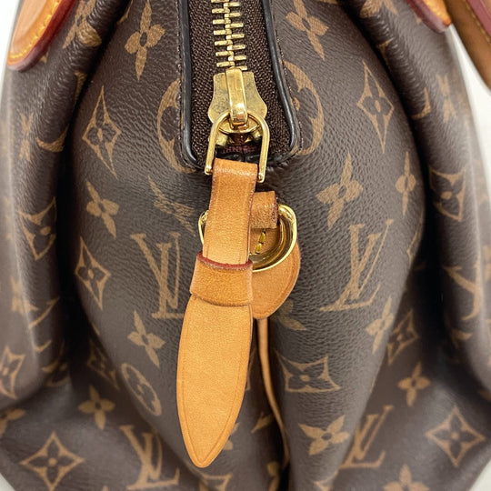 LOUIS VUITTON Handbag M44546 leather Brown Monogram Rivory MM Women Used Authentic