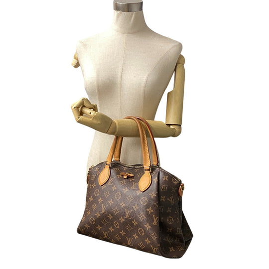 LOUIS VUITTON Handbag M44546 leather Brown Monogram Rivory MM Women Used Authentic