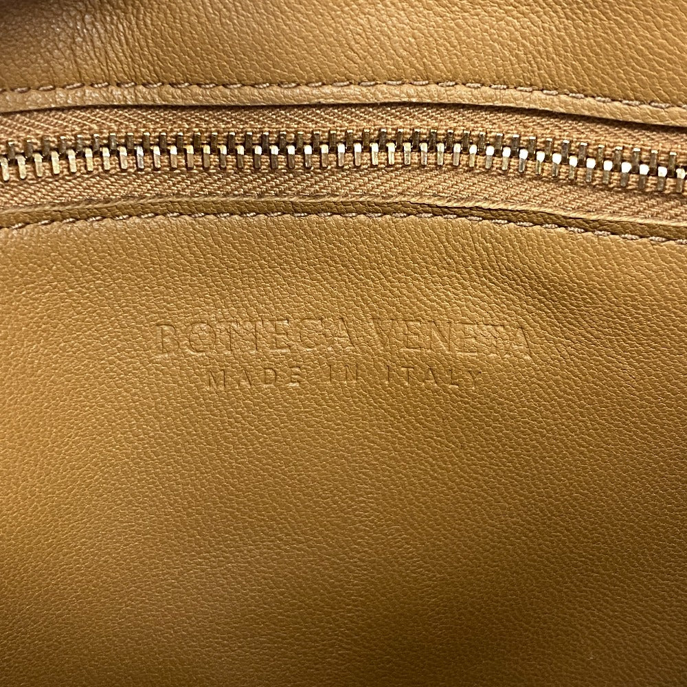 BOTTEGAVENETA Shoulder Bag leather caramel cassette maxi INTRECCIATO padded cassette Women Used Authentic