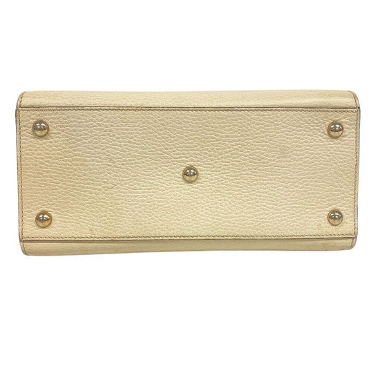 GUCCI Handbag 607722 leather beige Soho Women Used Authentic