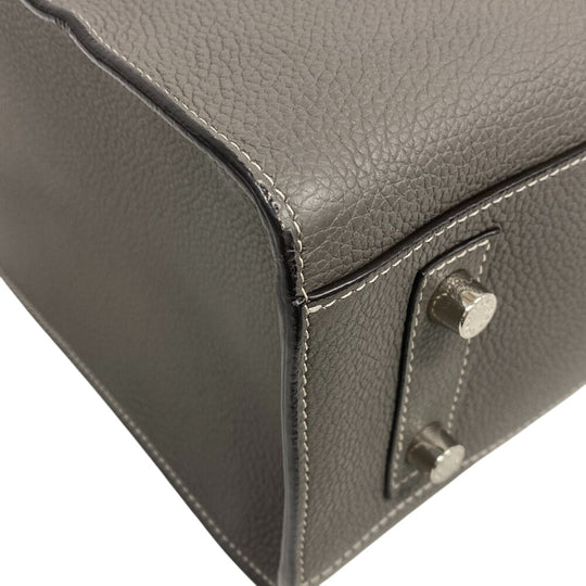 BONAVENTURA Handbag Leather, Epi Leather gray Nicolas Women Used Authentic