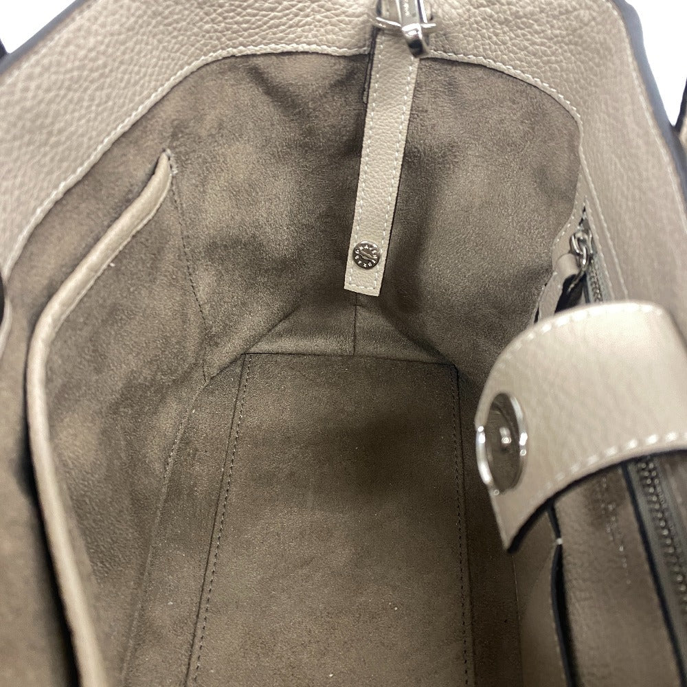 BONAVENTURA Handbag leather beige 2WAY Shoulder Bag Mia Women Used Authentic