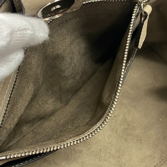 BONAVENTURA Handbag leather beige 2WAY Shoulder Bag Mia Women Used Authentic