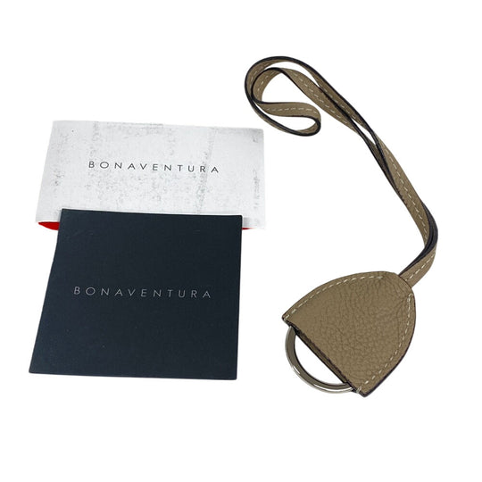BONAVENTURA Handbag leather beige 2WAY Shoulder Bag Mia Women Used Authentic