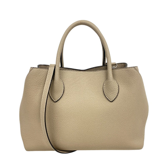 BONAVENTURA Handbag leather beige 2WAY Shoulder Bag Mia Women Used Authentic