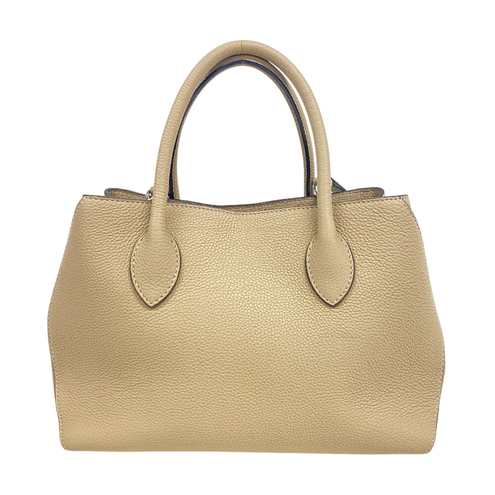BONAVENTURA Handbag leather beige 2WAY Shoulder Bag Mia Women Used Authentic