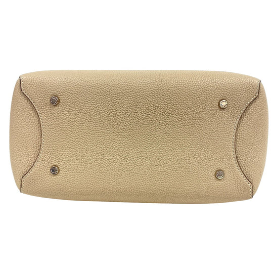 BONAVENTURA Handbag leather beige 2WAY Shoulder Bag Mia Women Used Authentic