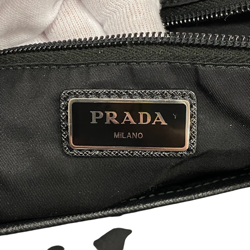 PRADA Backpack 1BZ039 Nylon, Leather gray Test Women(Unisex) Used Authentic