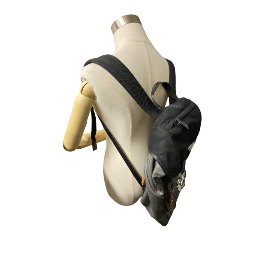 PRADA Backpack 1BZ039 Nylon, Leather gray Test Women(Unisex) Used Authentic
