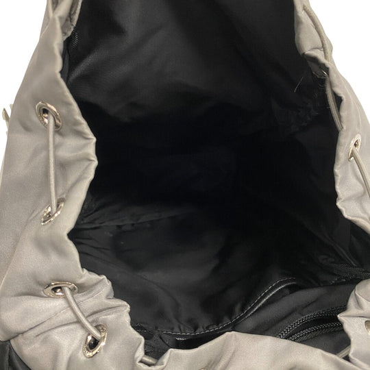 PRADA Backpack 1BZ039 Nylon, Leather gray Test Women(Unisex) Used Authentic