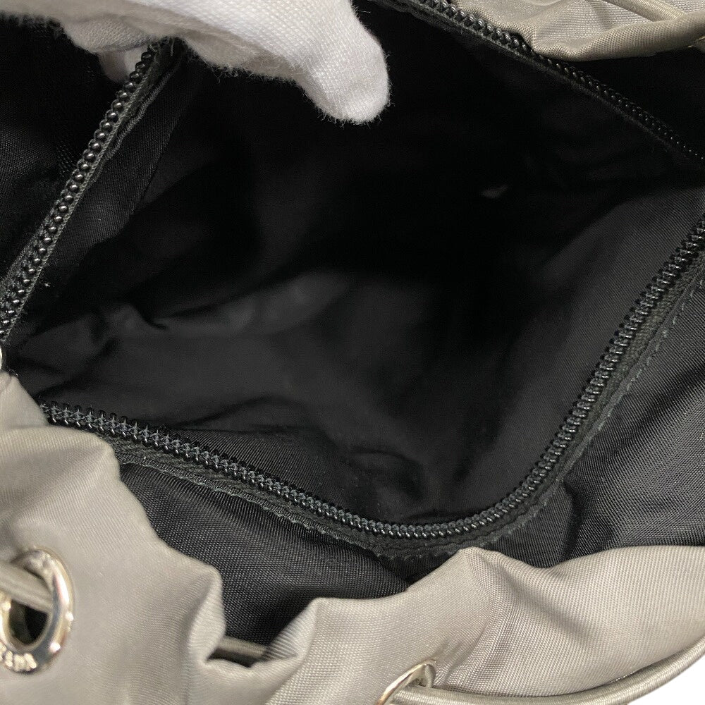 PRADA Backpack 1BZ039 Nylon, Leather gray Test Women(Unisex) Used Authentic