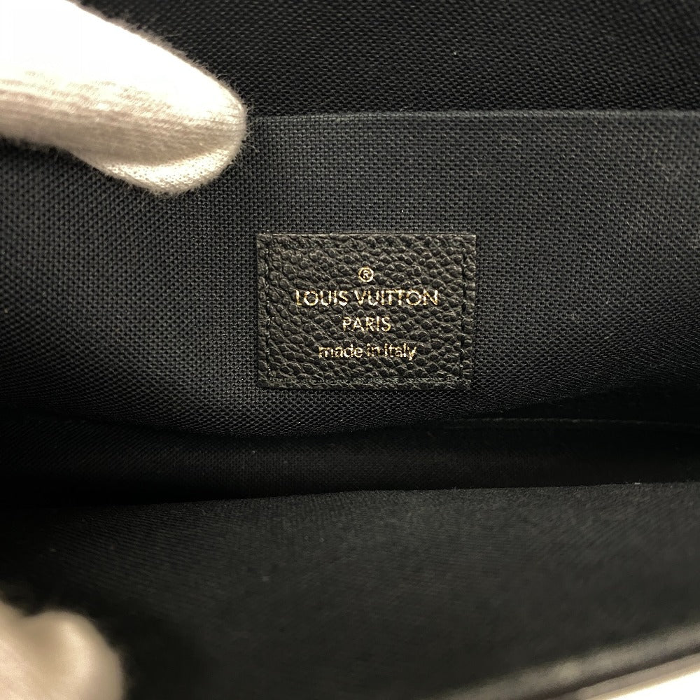 LOUIS VUITTON Pochette M82477 leather Noir Monogram Ann Platt Pochette Felice Women Used Authentic