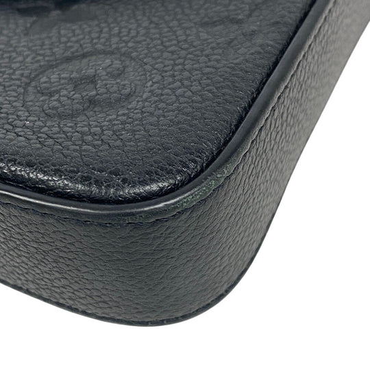LOUIS VUITTON Pochette M82477 leather Noir Monogram Ann Platt Pochette Felice Women Used Authentic
