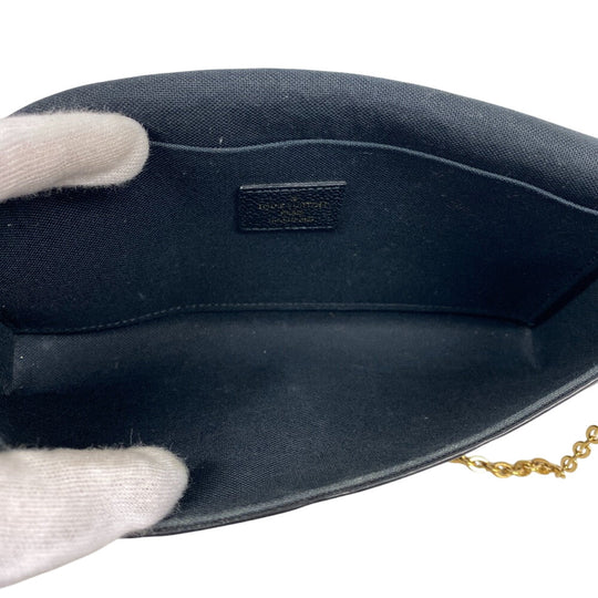 LOUIS VUITTON Pochette M82477 leather Noir Monogram Ann Platt Pochette Felice Women Used Authentic