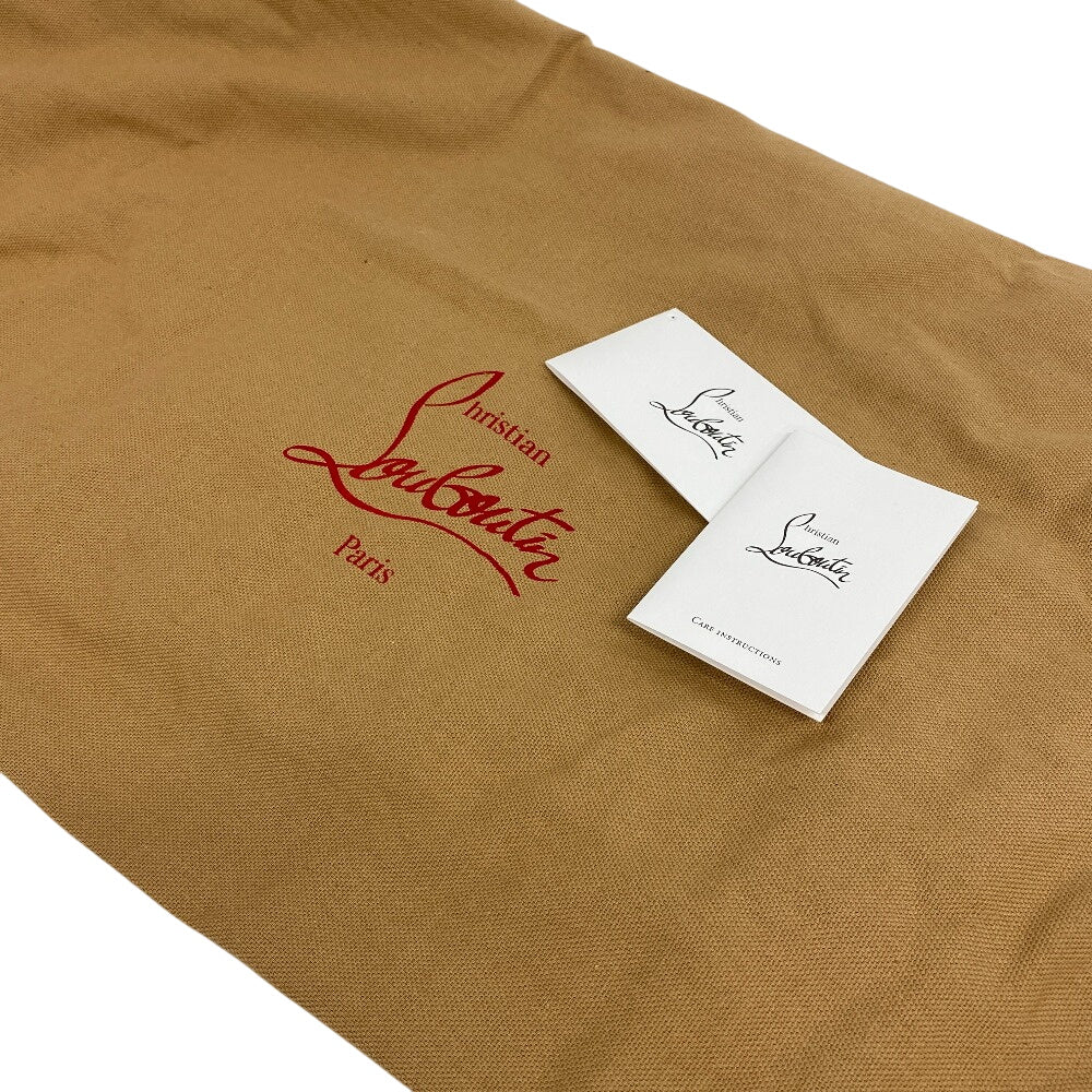 Christian Louboutin Tote Bag 3215052 Canvas, Leather beige Studs flange bus Women(Unisex) Used Authentic