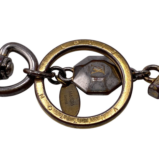 LOUIS VUITTON charm M65216 metal gold LV Facet unisex(Unisex) Used Authentic