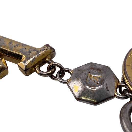 LOUIS VUITTON charm M65216 metal gold LV Facet unisex(Unisex) Used Authentic