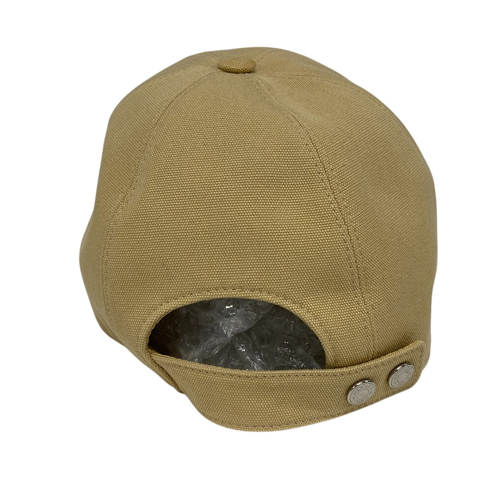 HERMES cap cotton beige Serena Seashell unisex(Unisex) 58 Used Authentic