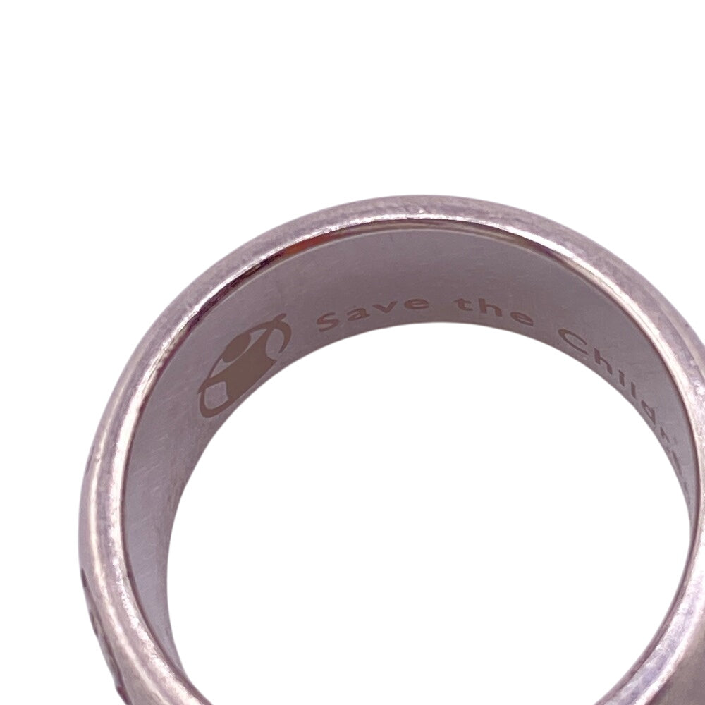 BVLGARI Ring Silver925 Silver Save the Children Charity Ring mens 52 Used Authentic