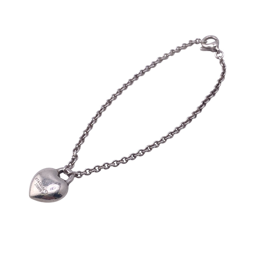 TIFFANY&Co. bracelet Silver925 Silver Full heart Return to TIFFANY & Co. Women Used Authentic